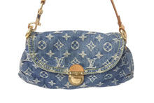 画像をギャラリービューアに読み込む, Louis Vuitton ルイヴィトン ミニプリーティ ワンショルダーバッグ ハンドバッグ M95050 モノグラムデニム ブルー 4c068096