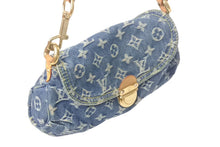 画像をギャラリービューアに読み込む, Louis Vuitton ルイヴィトン ミニプリーティ ワンショルダーバッグ ハンドバッグ M95050 モノグラムデニム ブルー 4c068096