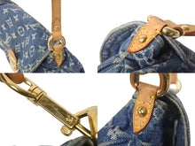 画像をギャラリービューアに読み込む, Louis Vuitton ルイヴィトン ミニプリーティ ワンショルダーバッグ ハンドバッグ M95050 モノグラムデニム ブルー 4c068096