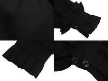 画像をギャラリービューアに読み込む, FENDI フェンディ ブラウス トップス 16年 FS6750 2ZM イタリア製 コットン ブラック サイズ36 美品 中古 4c068103 正規品