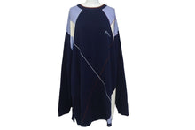 Load image into Gallery viewer, PHAT FARM ファットファーム ニット セーター オーバーサイズ CHINA製 コットン ブルー ホワイト レッド サイズXXL 美品 中古 4c068105