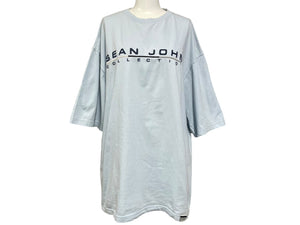 SEAN JOHN COLLECTION ショーンジョン コレクション 半袖Tシャツ コットン ブルー サイズL 良品 中古 4c068112 正規品