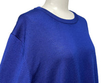 Load image into Gallery viewer, 美品 ISAIA イザイア ウール ニット ブルー 青 刺繍 長袖 トップス サイズXL 中古 4c068113