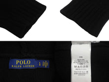 Load image into Gallery viewer, POLO RALPH LAUREN ポロ・ラルフローレン ベア ニット パーカー ブラック ウール カシミヤ 0200011663 クマ サイズL 美品 中古 4c068119