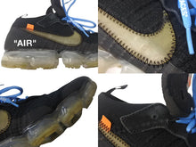 Load image into Gallery viewer, NIKE × OFF WHITE ナイキ オフホワイト ヴェイパー マックス THE TEN スニーカー ブラック ファブリック AA3831 002 サイズ28cm 良品 中古 4c068123