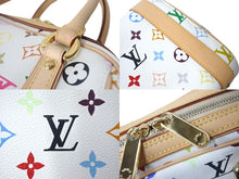 Load image into Gallery viewer, 新品同様 LouisVuitton ルイヴィトン プリシラ ハンドバッグ モノグラム マルチカラー ホワイト キャンバス レザー 中古 4c068193