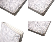 Load image into Gallery viewer, GOYARD ゴヤール マルゼルブ カードケース パスケース MALESHPMLTY50CL50X ホワイト イエロー ヘリンボーン 美品 中古 4c068210