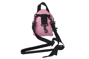 Very Good Condition BALENCIAGA Mini Backpack Rucksack Made in Italy Canvas Pink Black Used 4c068237