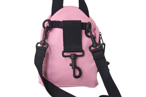 Very Good Condition BALENCIAGA Mini Backpack Rucksack Made in Italy Canvas Pink Black Used 4c068237