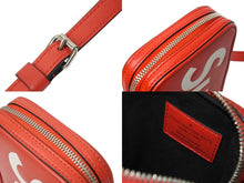 Load image into Gallery viewer, LOUIS VUITTON ルイヴィトン SUPREME シュプリーム ダヌーブPPM ショルダーバッグ M53434 レッド ホワイト 美品 中古 4c068246