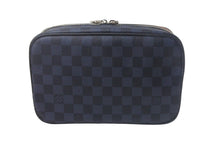 Load image into Gallery viewer, LOUIS VUITTON ルイヴィトン N60245 トゥルーストワレ GM ダミエコバルト クラッチバッグ ポーチ ネイビー ICチップ 中古 4c068266