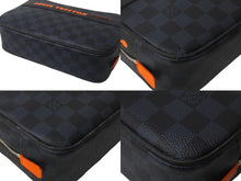 Load image into Gallery viewer, LOUIS VUITTON ルイヴィトン N60245 トゥルーストワレ GM ダミエコバルト クラッチバッグ ポーチ ネイビー ICチップ 中古 4c068266