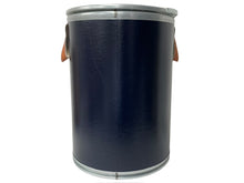 Load image into Gallery viewer, 極美品 HERMES エルメス サドルボックス セリエライン ラージサイズ ネイビー シルバー インテリア 収納 置物 中古 4c068267