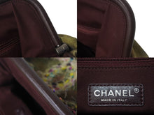 画像をギャラリービューアに読み込む, 極美品 CHANEL シャネル エンブロイダリー グラフィティ がま口 ハンドバッグ A92791 ココマーク カーキ 中古 4c068272