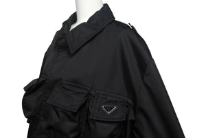 PRADA プラダ Re-Nylon サファリジャケット ブラック サイズ52 SGC553_1WQ8_F0002_S_OOO 美品 中古 4c068275