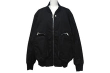 画像をギャラリービューアに読み込む, Rick Owens リックオウエンス バウハウス ボンバージャケット RU01D3791 サイズ46 ブラック コットン 24SS 美品 中古 4c068276