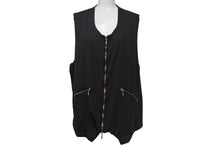 画像をギャラリービューアに読み込む, Paul Harnden Shoemakers ポールハーデン jerkin vest silk ジップアップ ブラウン サイズXL 美品 中古 4c068277