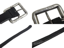 画像をギャラリービューアに読み込む, Chrome Hearts クロムハーツ BLT SCRLREC レクタングルスクロール サイズ34 レザーベルト ブラック 美品 中古 4c068292
