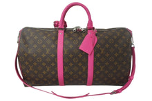 Load image into Gallery viewer, 新品同様 LOUIS VUITTON ルイヴィトン キーポルバンドリエール50 ボストンバッグ M46773 フューシャピンク 中古 4c068298