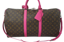 Load image into Gallery viewer, 新品同様 LOUIS VUITTON ルイヴィトン キーポルバンドリエール50 ボストンバッグ M46773 フューシャピンク 中古 4c068298