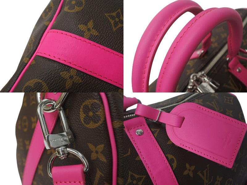 新品同様 LOUIS VUITTON ルイヴィトン キーポルバンドリエール50 ボストンバッグ M46773 フューシャピンク 中古 4c068298