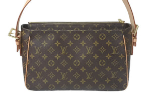 極美品 LOUISVUITTON ルイヴィトン ヴィバシテGM ワンショルダーバッグ M51163 モノグラム PVC レザー ゴールド金具 中古 4c068303