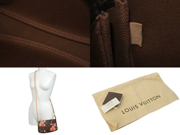 Like new LOUIS VUITTON Monogram Rose Pochette Accessory Pouch M48615 Rose Used 4c068304