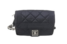 画像をギャラリービューアに読み込む, CHANEL シャネル ココマーク スポーツライン キルティング ウエスト ボディバッグ A29847 10番台 ブラック 美品 中古 4c068305