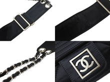 画像をギャラリービューアに読み込む, CHANEL シャネル ココマーク スポーツライン キルティング ウエスト ボディバッグ A29847 10番台 ブラック 美品 中古 4c068305
