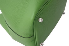 Load image into Gallery viewer, 未使用 HERMES エルメス ハンドバッグ ピコタンロックPM トリヨンクレマンス ヴェールユッカ バイカラー B刻印 シルバー金具 中古 4c068311