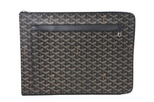 Load image into Gallery viewer, 極美品 Goyard ゴヤール ソルボンヌ クラッチバッグ セカンドバッグ L字ファスナー コーティングキャンバス レザー ブラック 中古 4c068312