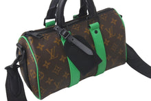 画像をギャラリービューアに読み込む, 極美品 LOUIS VUITTON ルイヴィトン キーポル・バンドリエール 25 モノグラム・マカサー M46249 中古 4c068319