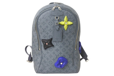 極美品 LOUIS VUITTON ルイヴィトン エリプス バックパック リュック M20877 トリヨン クライミング レザー シルバー金具 中古 4c068320