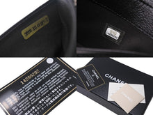 Load image into Gallery viewer, 新品同様 CHANEL シャネル ジャケットモチーフ 長財布 二つ折り財布 スペイン製 レザー ブラック シルバー金具 中古 4c068328