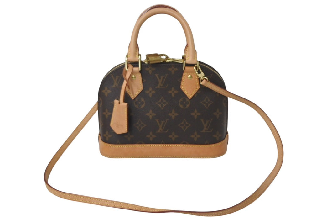 LOUIS VUITTON ルイヴィトン アルマBB ハンドバッグ M53152 ショルダー 2WAY モノグラムキャンバス PVC レザー 美品 中古 4c068336