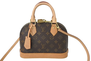 LOUIS VUITTON ルイヴィトン アルマBB ハンドバッグ M53152 ショルダー 2WAY モノグラムキャンバス PVC レザー 美品 中古 4c068336