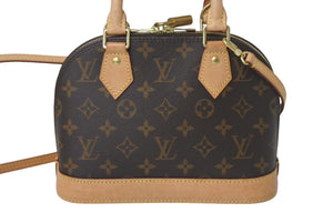 LOUIS VUITTON ルイヴィトン アルマBB ハンドバッグ M53152 ショルダー 2WAY モノグラムキャンバス PVC レザー 美品 中古 4c068336