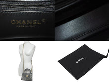 画像をギャラリービューアに読み込む, 極美品 CHANEL シャネル ミニハンドバッグ ショルダーバッグ 千鳥 ブラック/ホワイト ランダムシリアル AS4416 中古 4c068345