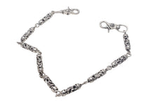 画像をギャラリービューアに読み込む, CHROME HEARTS クロムハーツ 9LINK ROLLER LONG-T オールド 2クリップ ロング ローラー ウォレットチェーン 美品 中古 4c068348