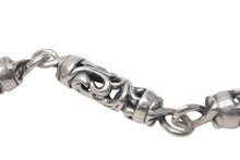 画像をギャラリービューアに読み込む, CHROME HEARTS クロムハーツ 9LINK ROLLER LONG-T オールド 2クリップ ロング ローラー ウォレットチェーン 美品 中古 4c068348