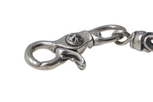 画像をギャラリービューアに読み込む, CHROME HEARTS クロムハーツ 9LINK ROLLER LONG-T オールド 2クリップ ロング ローラー ウォレットチェーン 美品 中古 4c068348