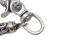 画像をギャラリービューアに読み込む, CHROME HEARTS クロムハーツ 9LINK ROLLER LONG-T オールド 2クリップ ロング ローラー ウォレットチェーン 美品 中古 4c068348