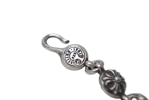 CHROME HEARTS クロムハーツ シルバー 925 #2 クロスボール ブレスレット 66.6g 腕周り約21cm 美品 中古 4c068358