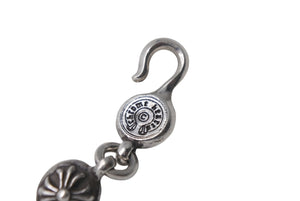 CHROME HEARTS クロムハーツ シルバー 925 #2 クロスボール ブレスレット 66.6g 腕周り約21cm 美品 中古 4c068358