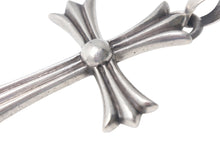 画像をギャラリービューアに読み込む, CHROME HEARTS クロムハーツ ラージCHクロス Wベイル ペンダント トップ チャーム 925 47.0g 美品 中古 4c068360