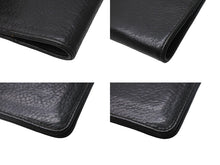 画像をギャラリービューアに読み込む, CHROME HEARTS クロムハーツ AGENDA PLAIN 手帳カバー ブックカバー クロスボールボタン シルバー925 レザー ブラック 美品 中古 4c068361