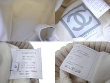 画像をギャラリービューアに読み込む, CHANEL シャネル スポーツライン ココマーク ニット帽 ジェニー愛用 ホワイト ベージュ サイズM 美品 中古 4c068370