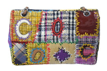 画像をギャラリービューアに読み込む, 極美品 CHANEL シャネル チェーン ショルダーバッグ 14番台 ココマーク パッチワーク マルチカラー ツイード シルバー金具 中古 4c068378