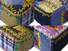 画像をギャラリービューアに読み込む, 極美品 CHANEL シャネル チェーン ショルダーバッグ 14番台 ココマーク パッチワーク マルチカラー ツイード シルバー金具 中古 4c068378