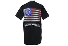 Load image into Gallery viewer, CHROME HEARTS クロムハーツ 星条旗 AMERICAN FLAG 半袖 Tシャツ ブラック レッド ブルー ホワイト サイズS 美品 中古 4c068379